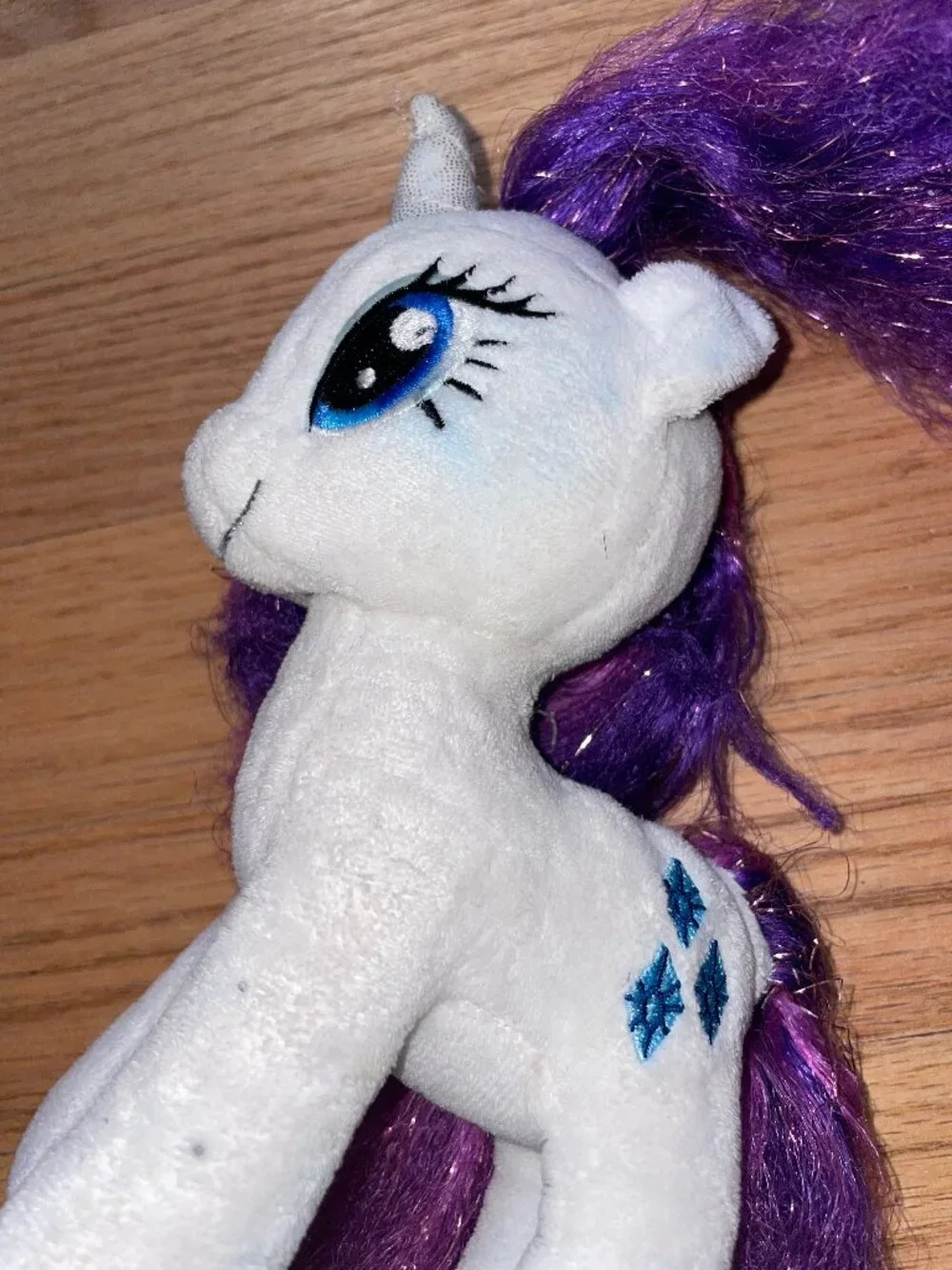My Little Pony TY Rarity Plush Brushable